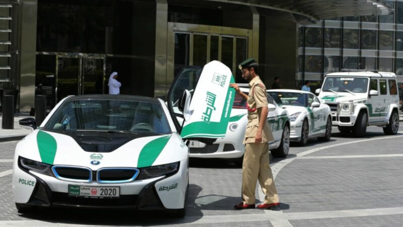 Dubai police cars