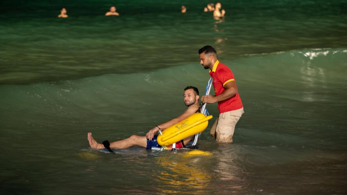 Dubai's Accessible Night Swimming Beaches: A Step Towards Inclusivity