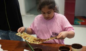 Dubai Kids Paint with Coffee at The Junior Trumpet Launch!