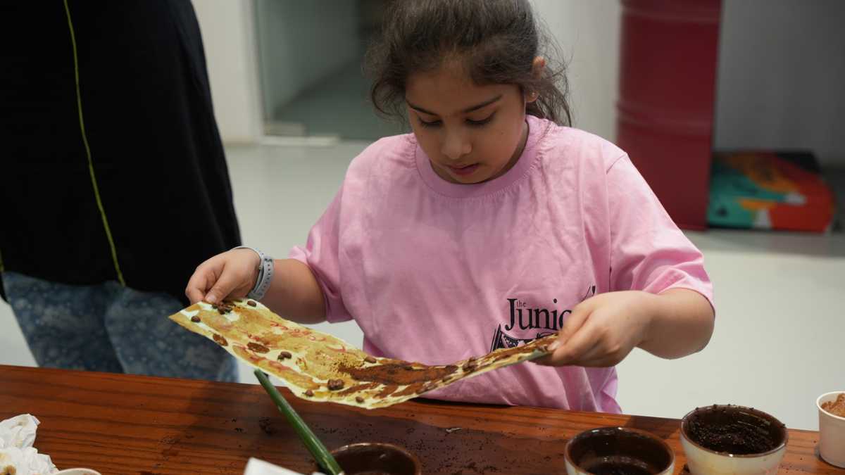 Dubai Kids Paint with Coffee at The Junior Trumpet Launch!