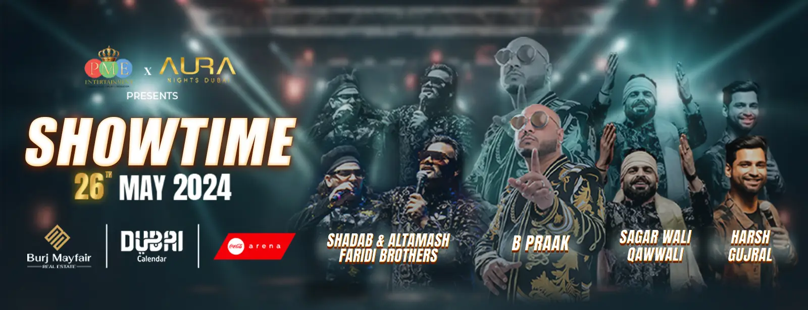 Showtime presents B Praak, Sagar Wali Qawwali, and the Faridi Brothers Live in Coca-Cola Arena, Dubai || Wow-Emirates