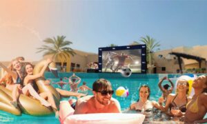 Euro 24: Feel Every Kick at this Pool Party with a Giant Screen and Live DJ