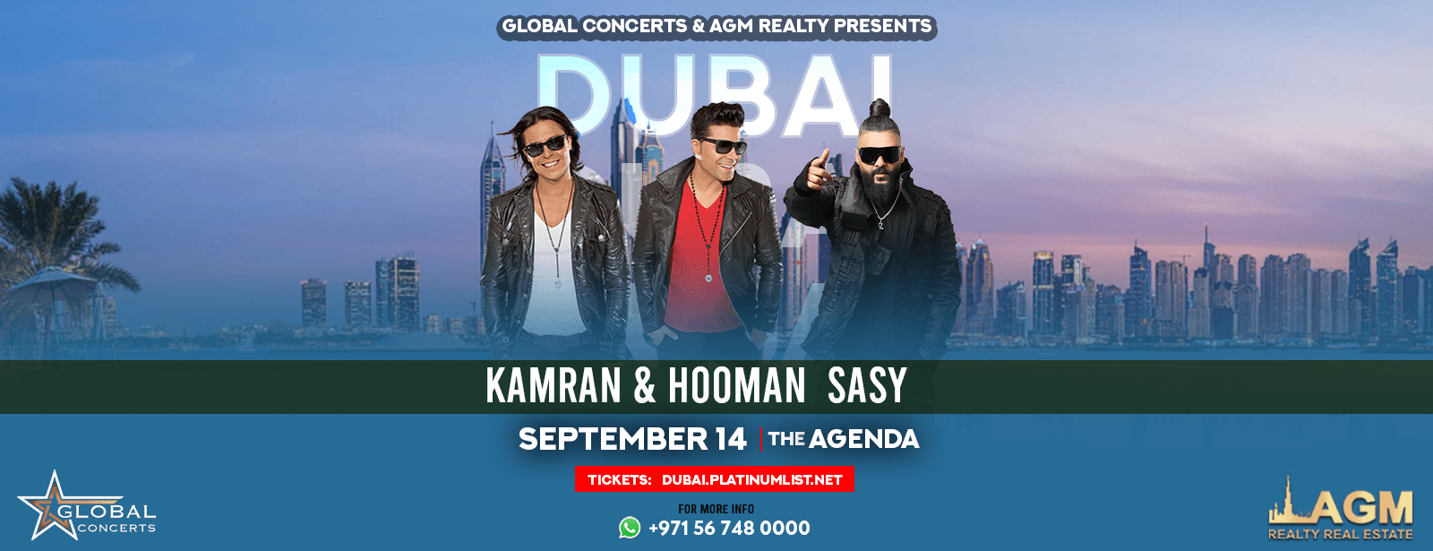 KAMRAN, HOOMAN & SASY Live at: The Agenda DUBAI