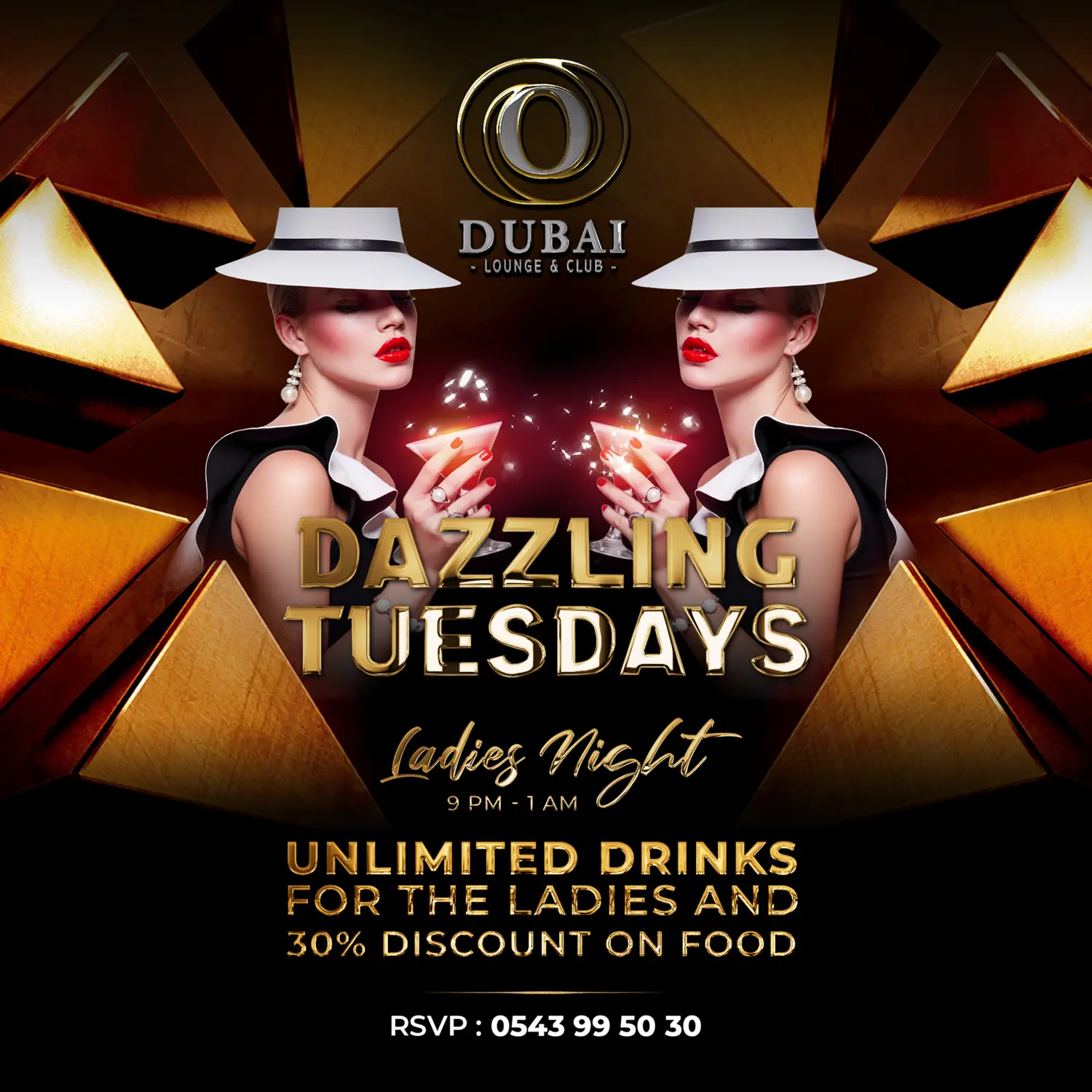 Dazzling Tuesdays - Ladies Night At O Dubai - Lounge & Club