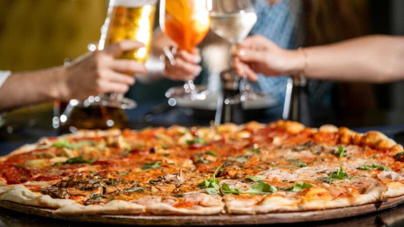 The Giant Pizza at VERO Italian Dubai