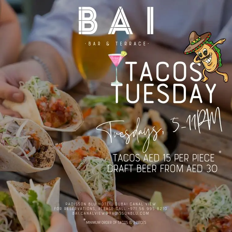 Tacos Tuesday at BAI Bar & Terrace - Wow-Emirates