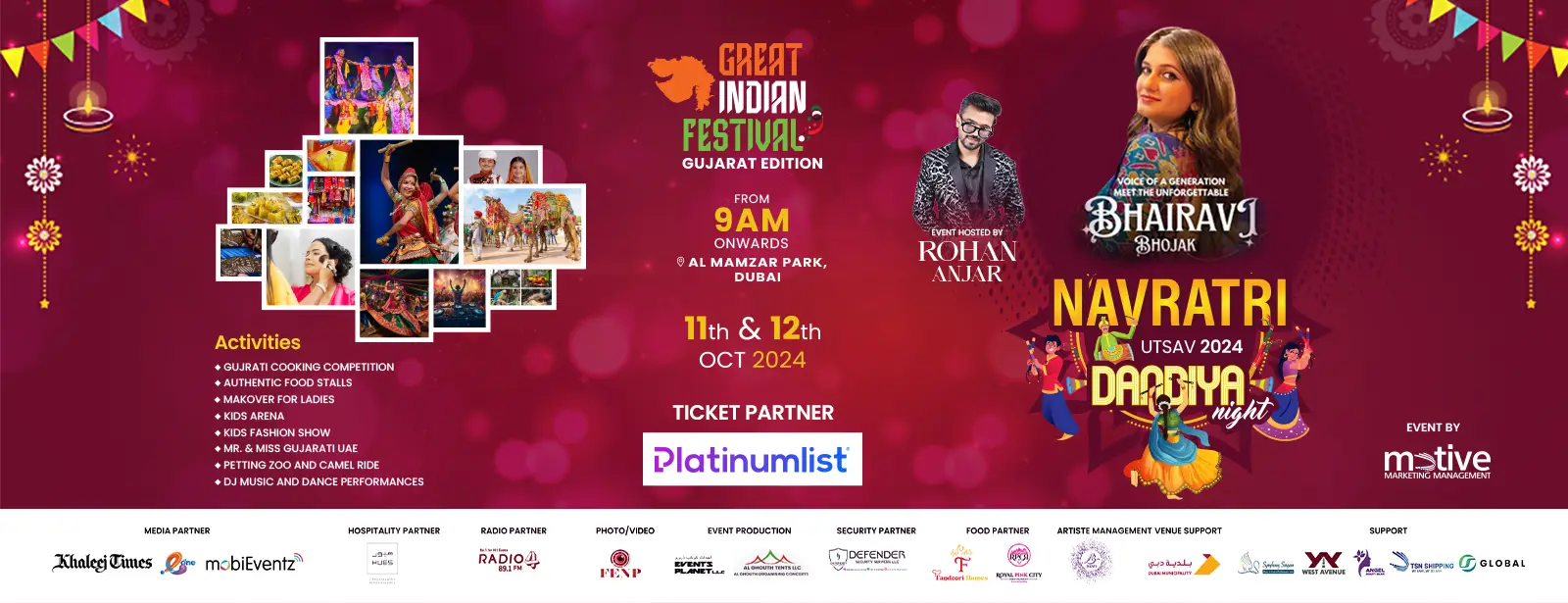 The Great Indian Festival Gujarat Edition & Navratri Utsav 2024 at Al Mamzar Park, Dubai - Wow-Emirates