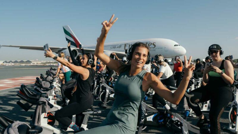 DXB and CRANK Take Fitness to New Heights With High-energy Runway Ride