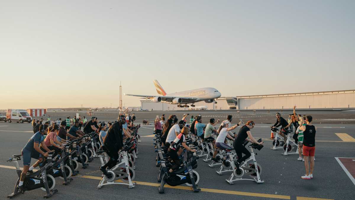 DXB and CRANK Take Fitness to New Heights With High-energy Runway Ride