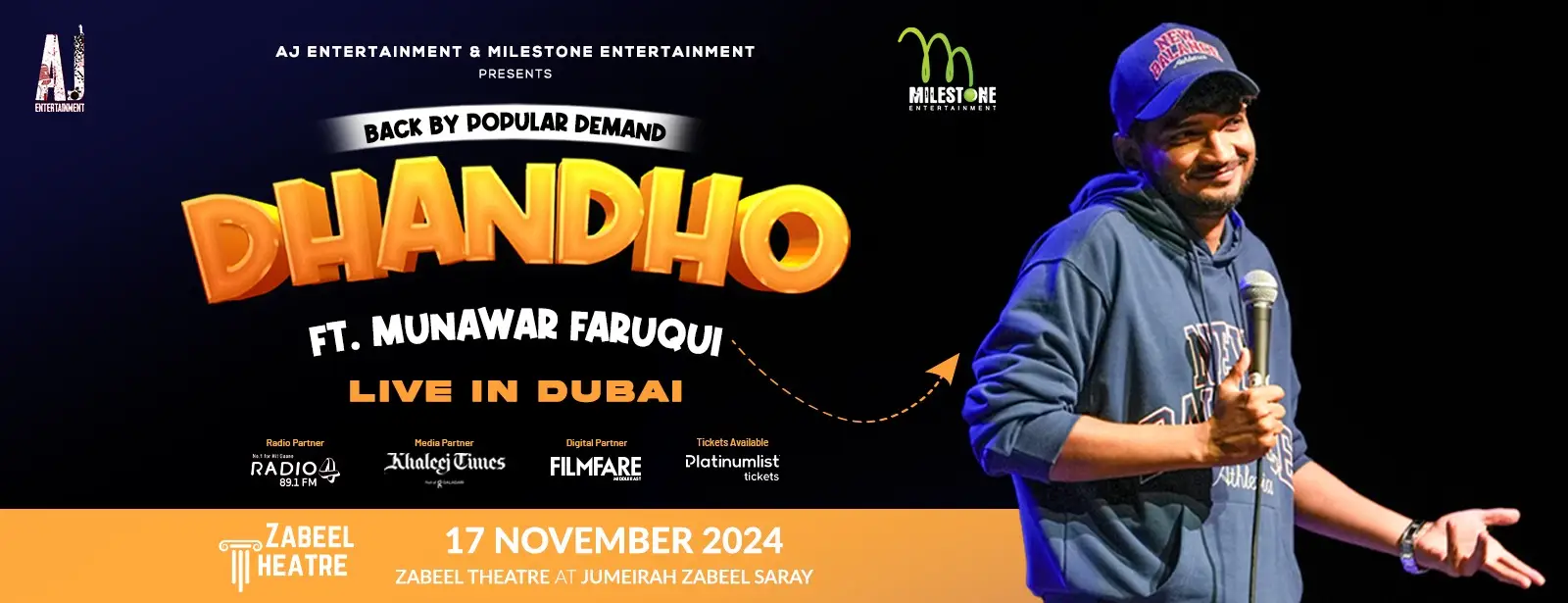 Munawar Faruqui Live at Zabeel Theatre, Dubai - Wow-Emirates