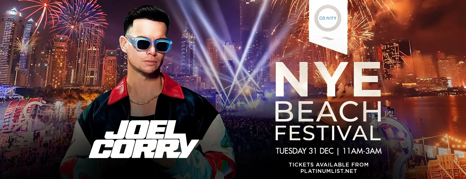 Zero Gravity NYE Beach Festival with Joel Corry - Wow-Emirates