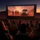 Starlit Movie Night in the Desert