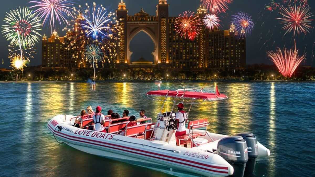 New Year's Eve Fireworks Show at Love Boats Cruise