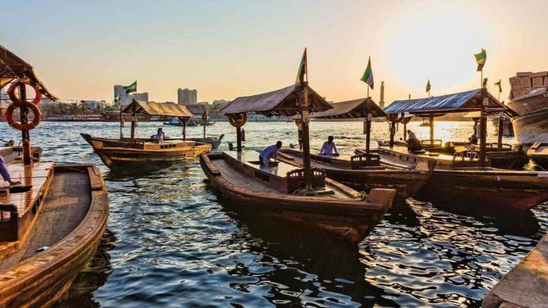 Ride the Abra Across Dubai Creek