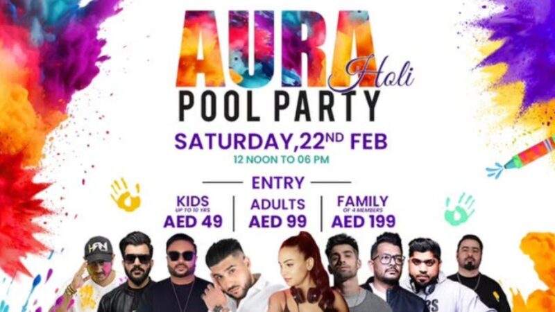 AURA HOLI POOL PARTY 2025