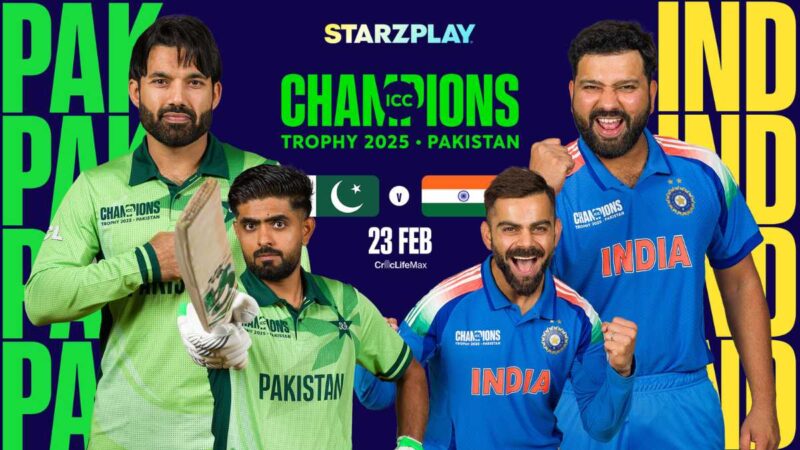 India vs. Pakistan STARZPLAY Brings You the Ultimate Cricket Showdown