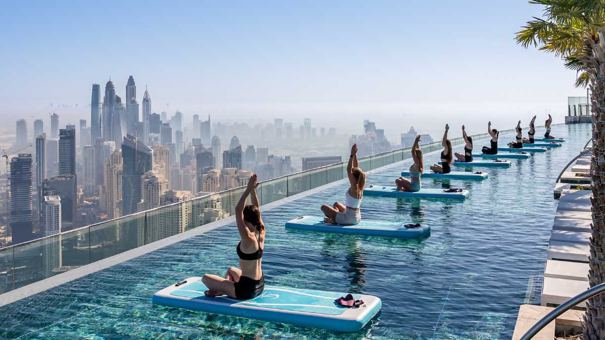 ZETA Seventy Seven Unveils Floating Yoga & Pilates at Dubai’s Sky-High Infinity Pool