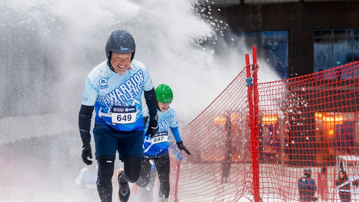 Join the Ice Warrior Challenge at Ski Dubai on 14 Sept—20+ icy obstacles, medals, team fun & early bird deals!