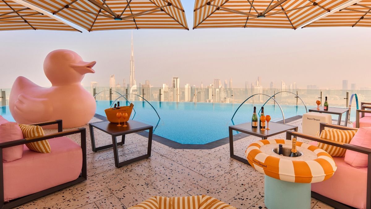 Rooftop pool in Dubai 