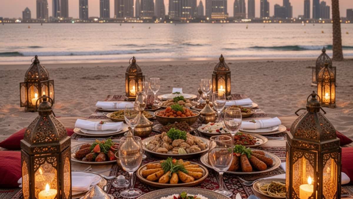 beachfront iftar in Dubai