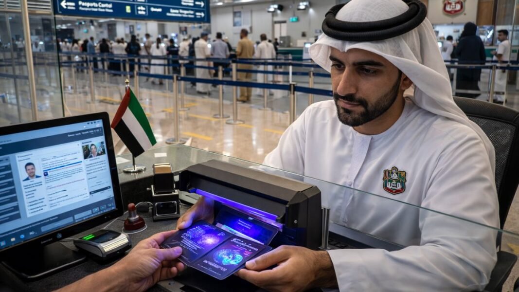 Dubai to Oman border checking