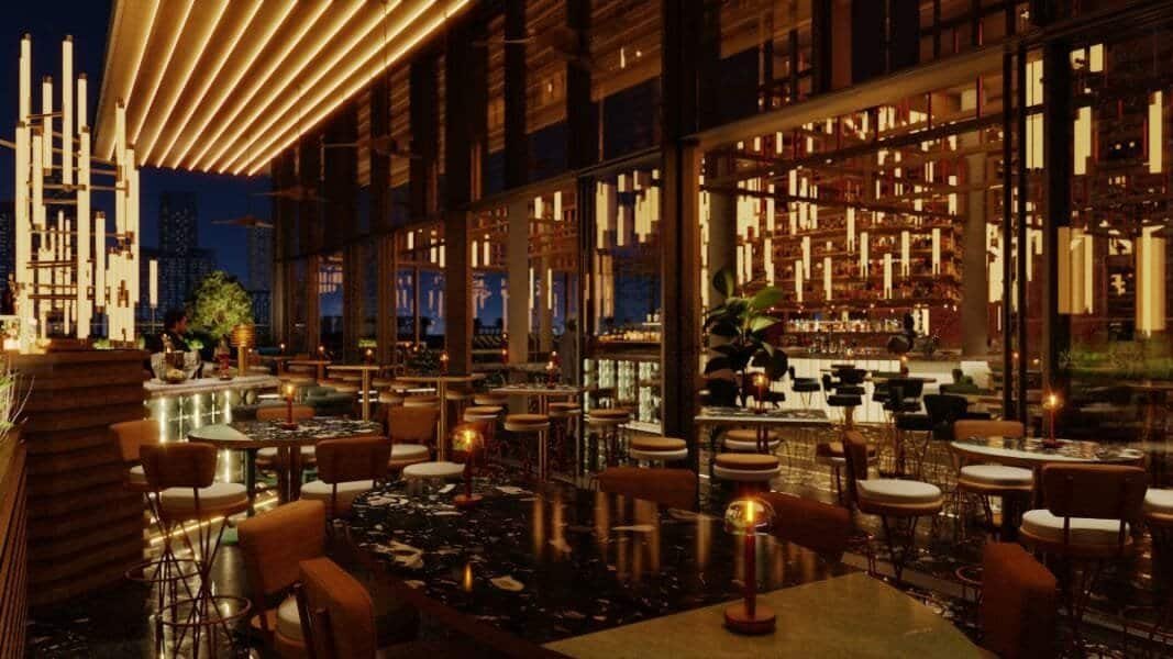 Iris Dubai Harbour rooftop