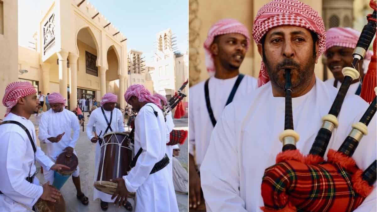 Al Ayala dancers at Souk Madinat Jumeirah during Eid Al Adha