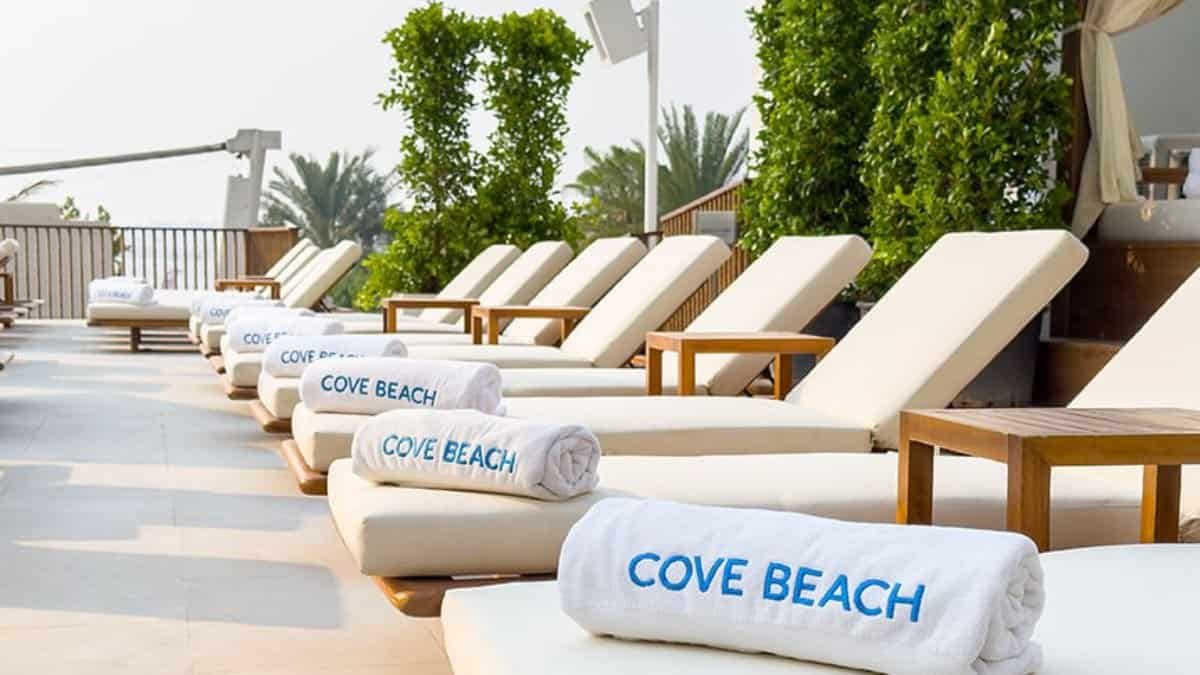 COVEBEACH pool and beach loungers at La Vie on JBR
