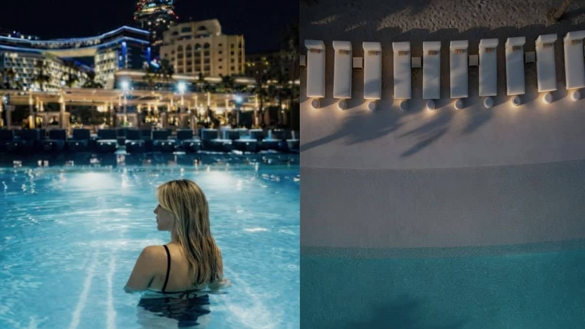 San beach night swim dubai