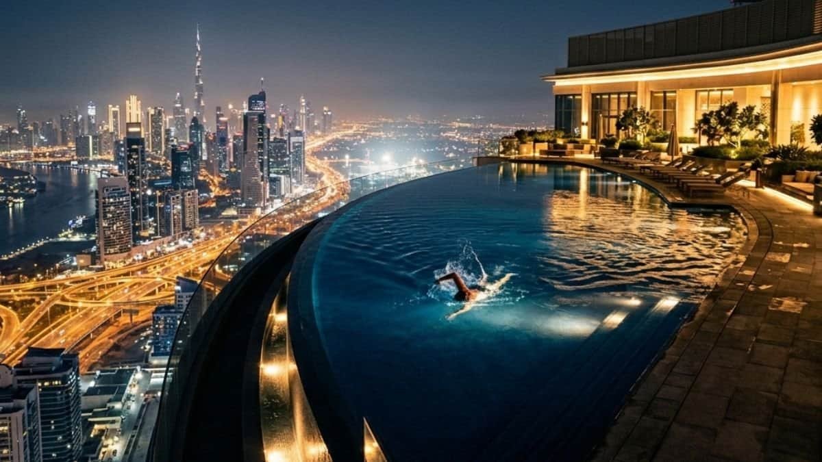 best Night Swim Pools in Dubai