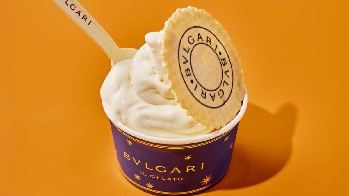 italian gelato at Bvlgari Resort Dubai