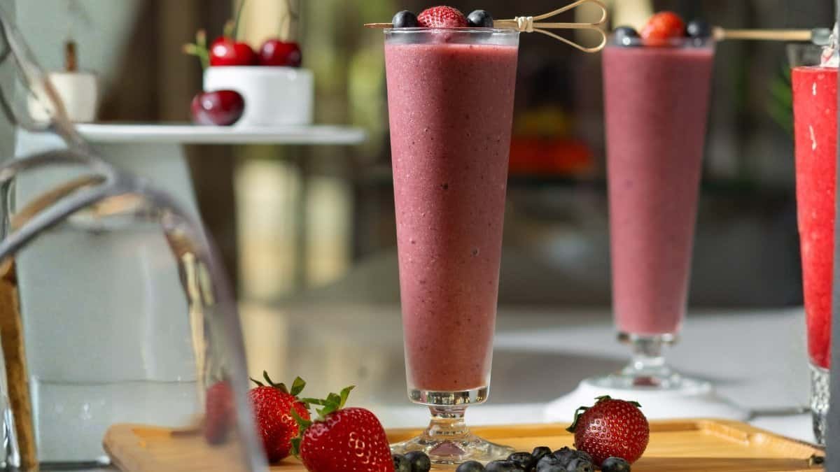 Lineup of Smoothies & Frappes at Al Jaddaf Rotana Suite Hotel