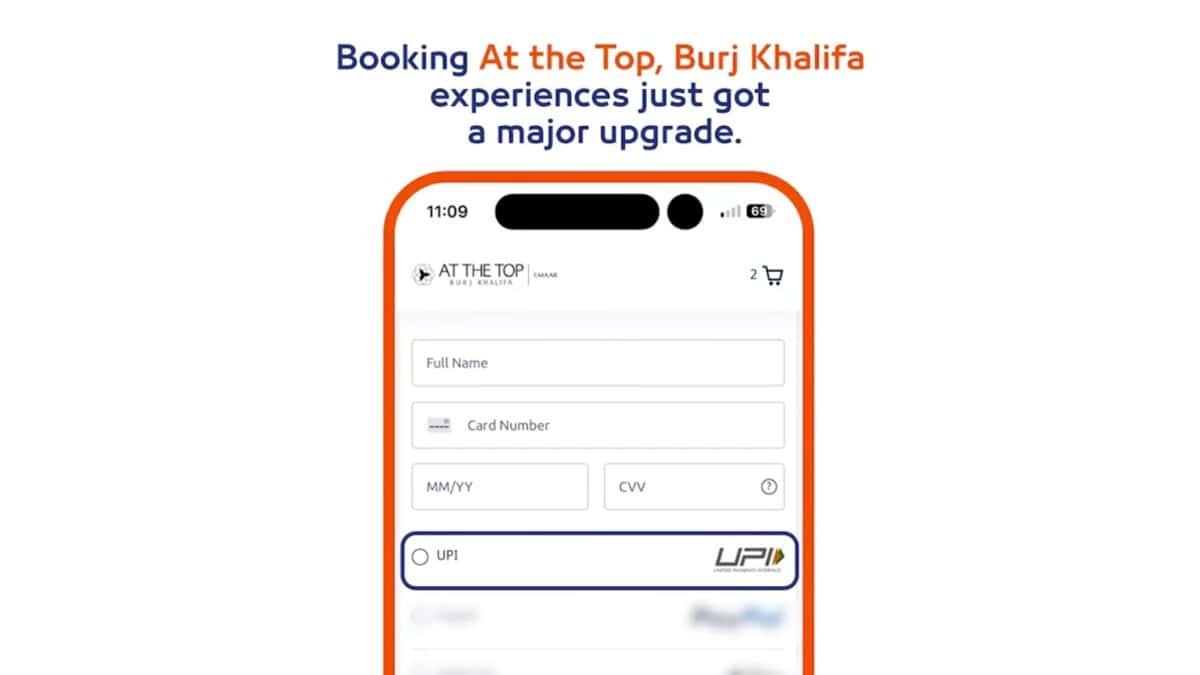 burj khalifa upi booking is available for indian travelers